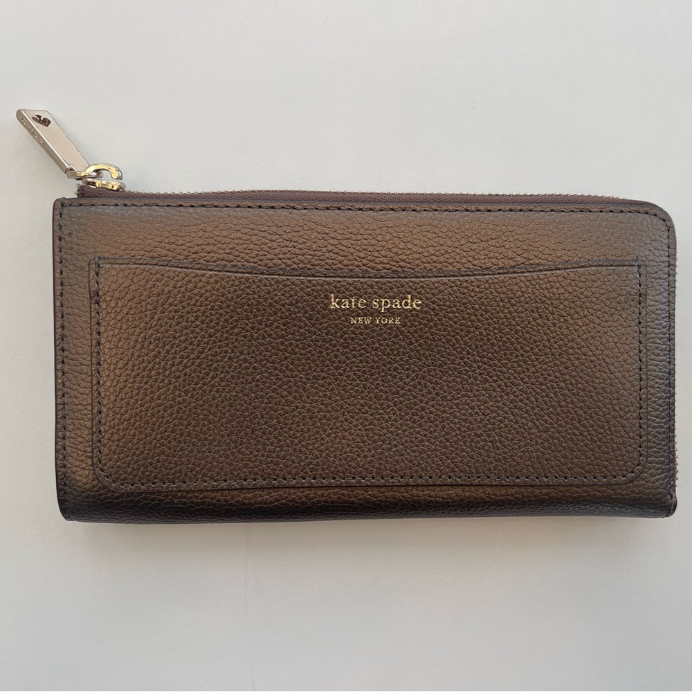 Kate Spade Large Bronze Wallet